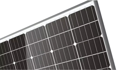 Inverter with solar panel