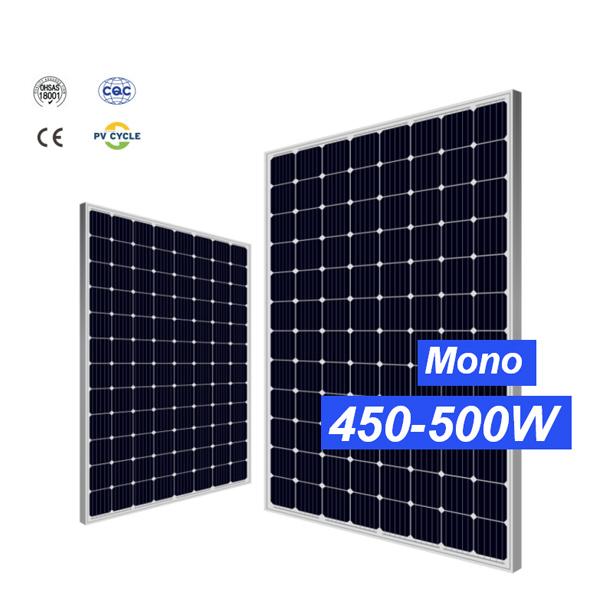 China Mono Black Solar Panel 500w Fabricantes, proveedores